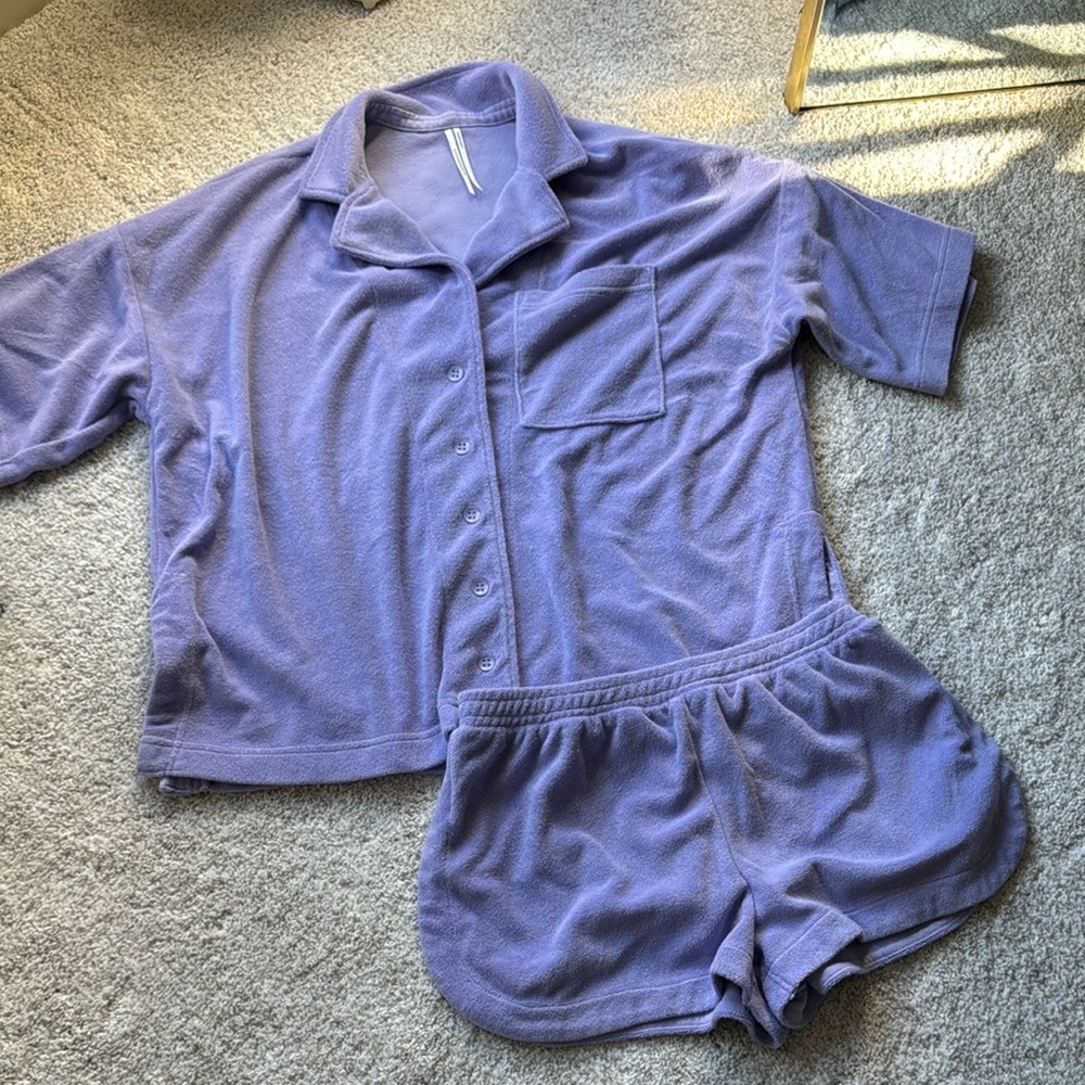 Anthropologie Lavender Lounge Set